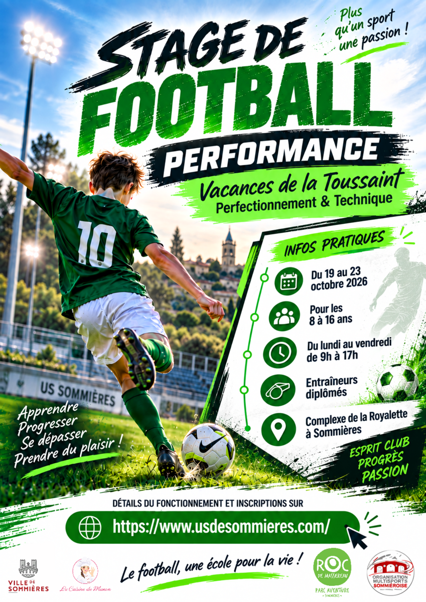 Stages Foot Jeunes - Automne 2026