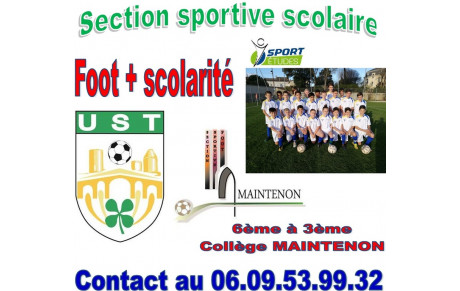 Section sportive scolaire 2026/2027, renseignez-vous maintenant !