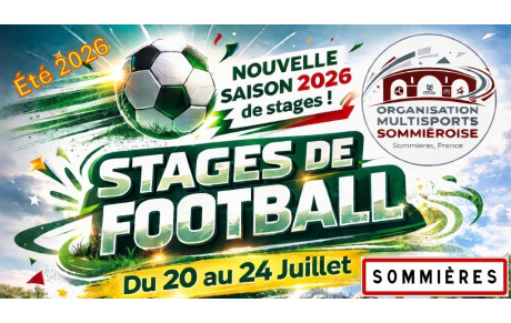 Stages Foot Jeunes - Juillet 2026