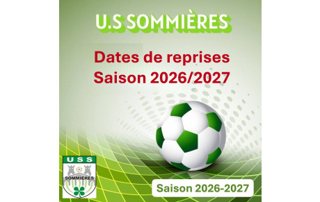Les reprises d'entrainements pour 2026/2027