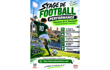 Stages Foot Jeunes - Automne 2026